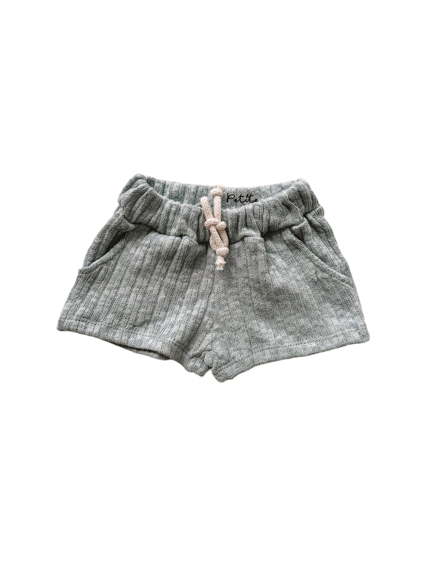 Knit shorts - sky blue