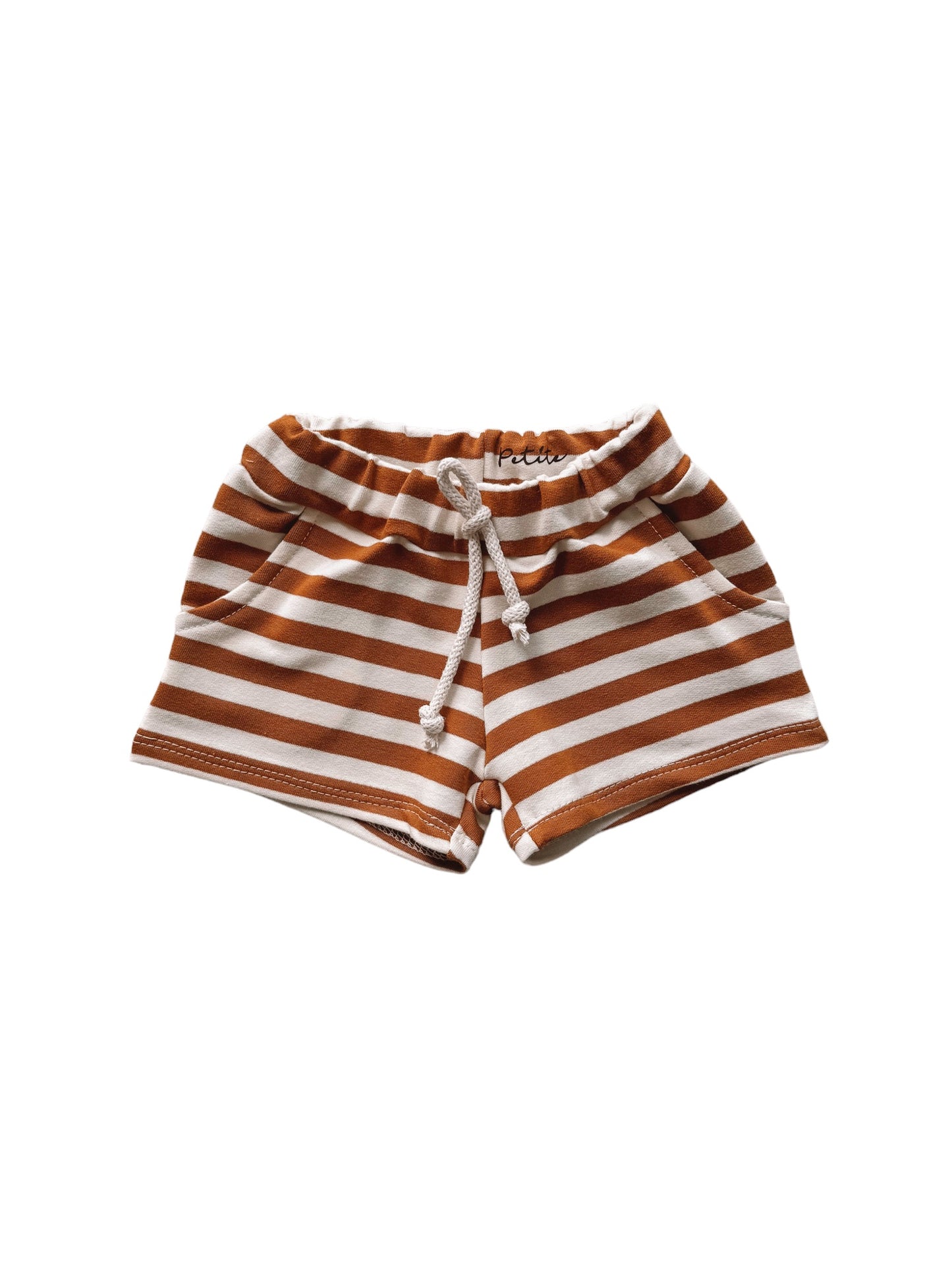 Cotton shorts / burnt orange
