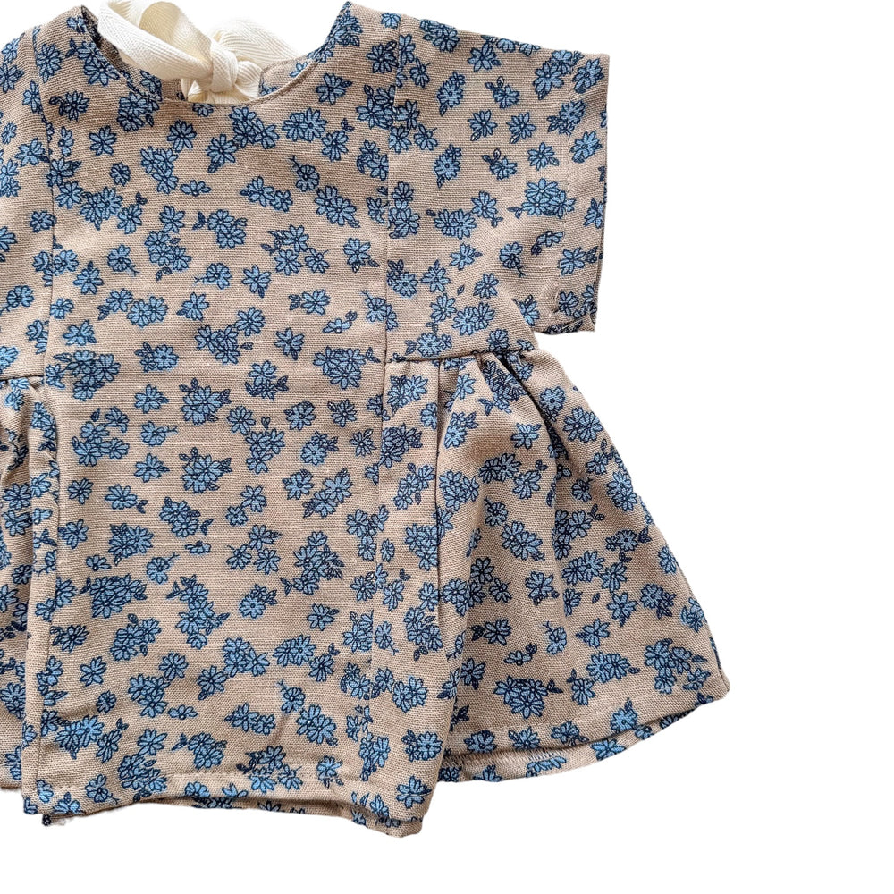 
                      
                        Lanena obleka Malia / tiny flowers - beige + blue
                      
                    