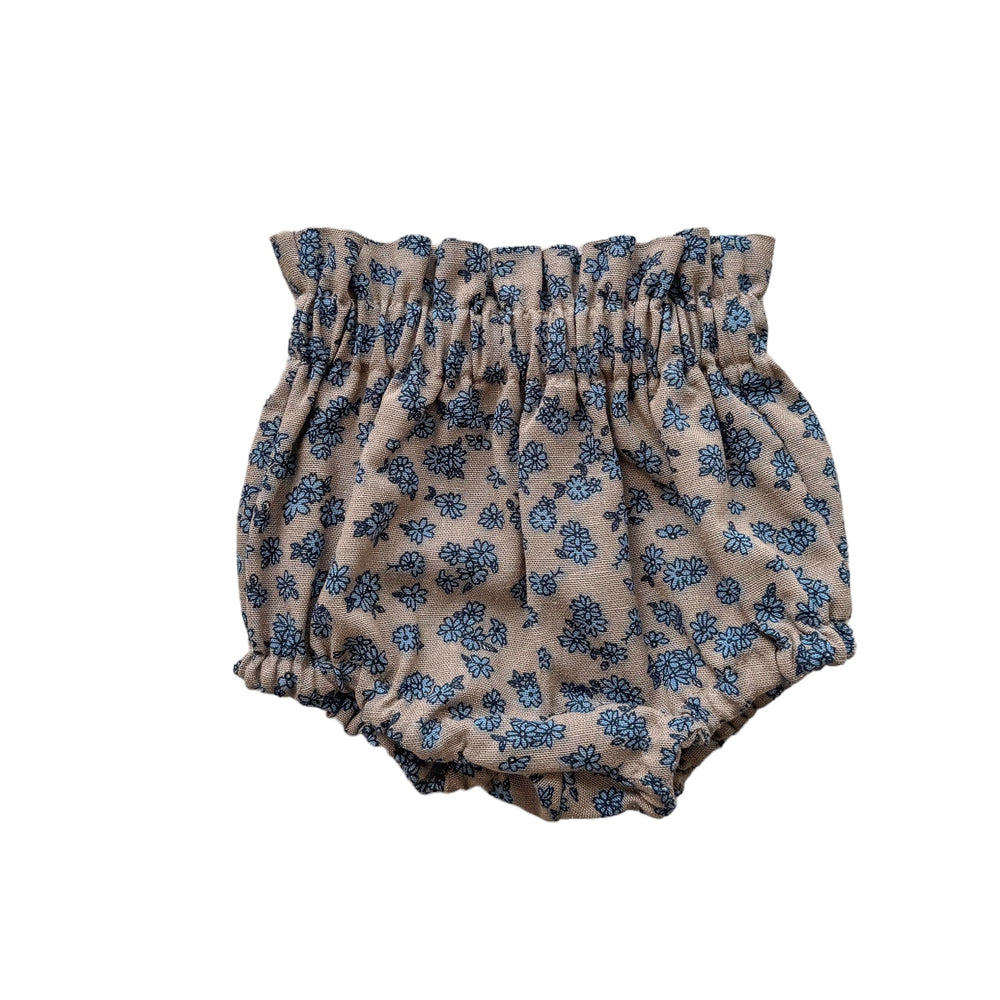 
                      
                        Baby bloomers / linen - tiny flowers - beige + blue
                      
                    