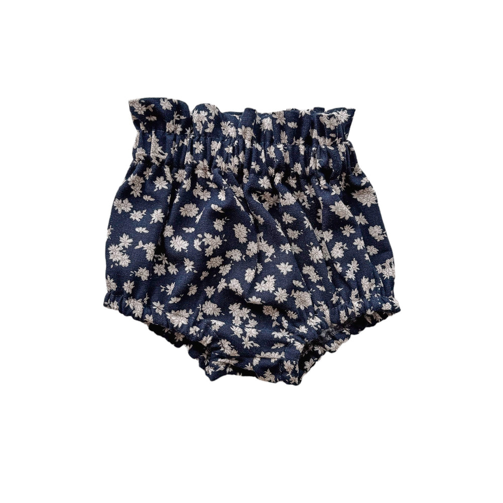 Baby bloomers / lan - tiny flowers - navy