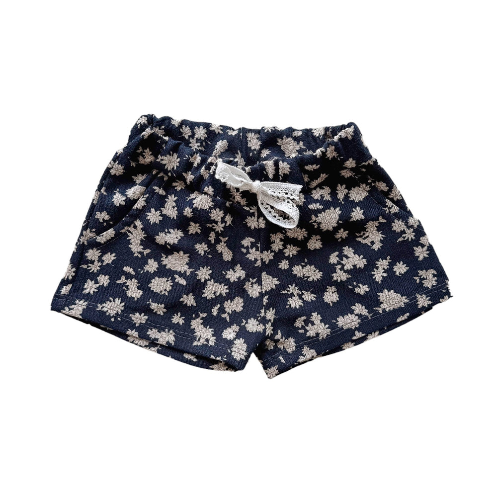 
                      
                        Linen shorts / tiny flowers - navy
                      
                    