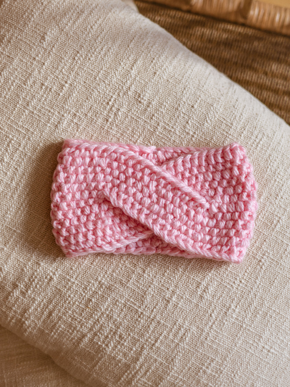 Knitted headband  / Pink