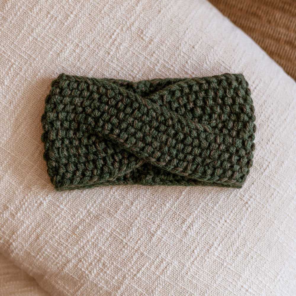 
                      
                        Knitted headband  / rosemary
                      
                    