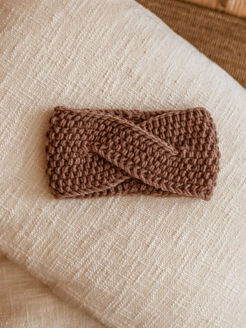 Knitted headband  / Old Dusty Rose