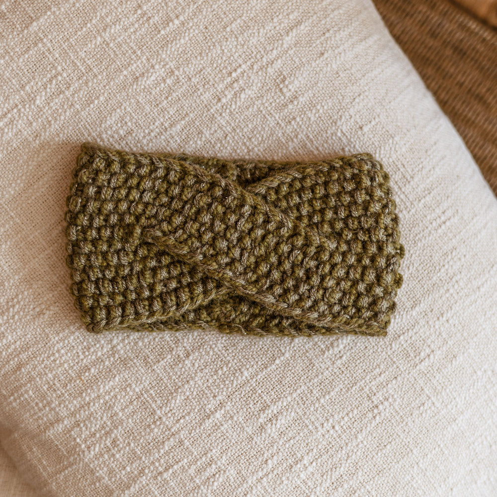 
                      
                        Knitted headband  / sparkling rosemary
                      
                    