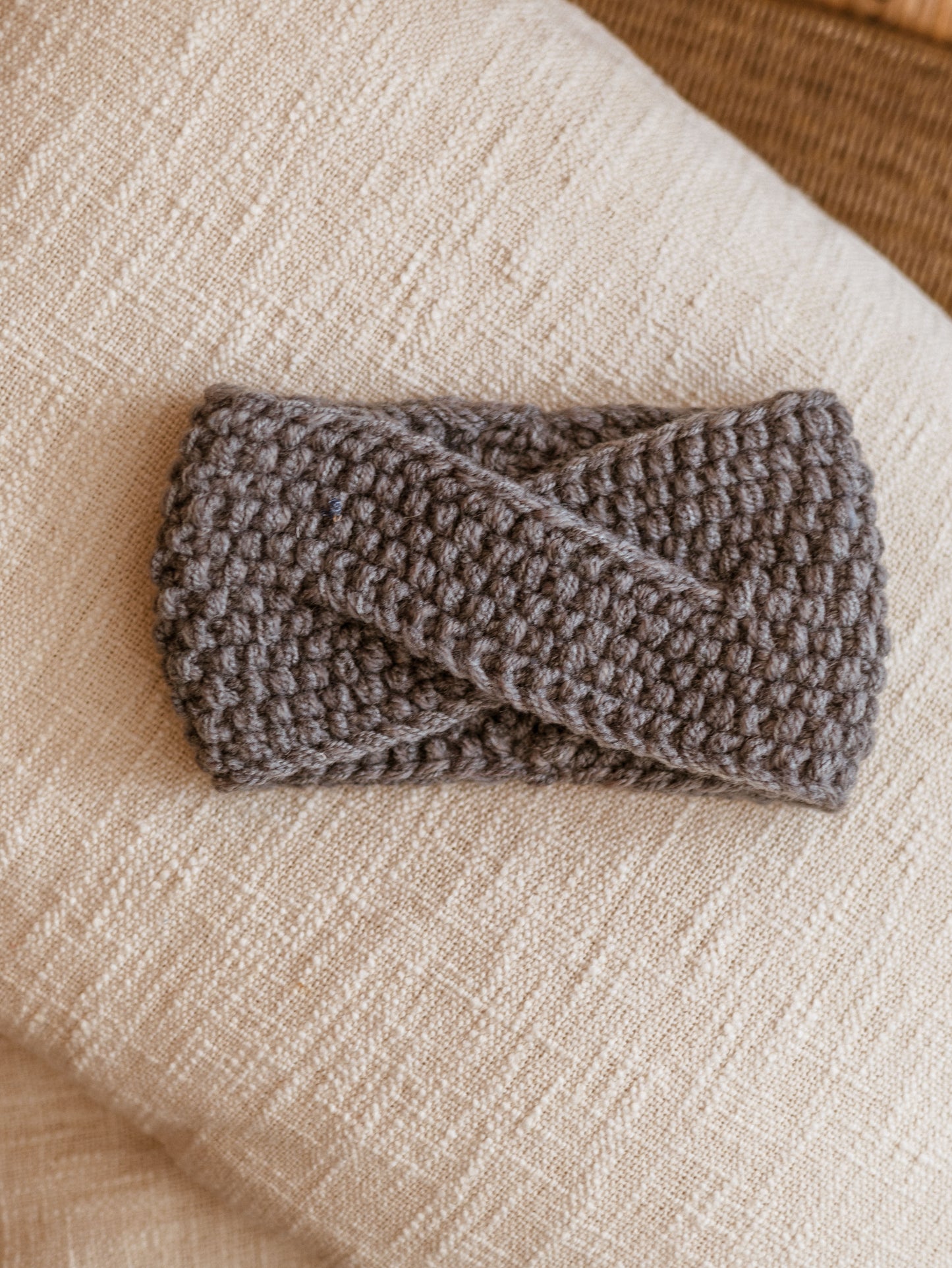 Knitted headband  / Grey