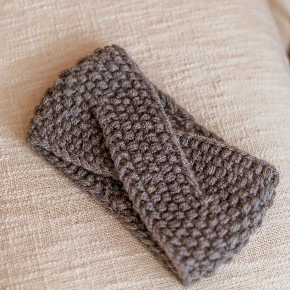 Knitted headband  / Grey