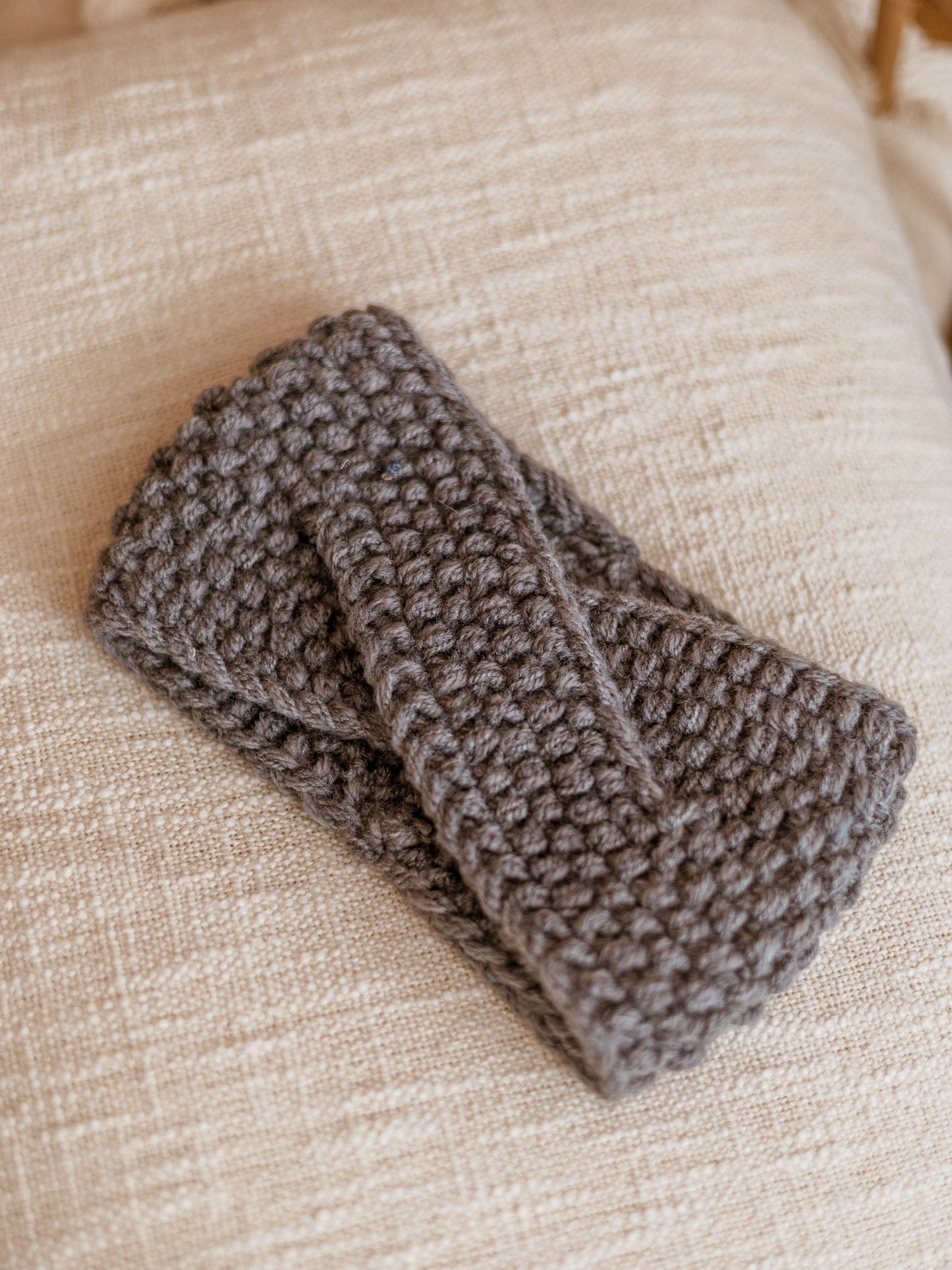 Knitted headband  / Grey