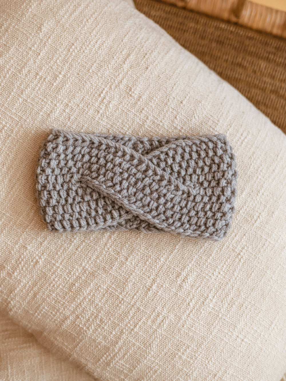 Knitted headband  / Light Grey