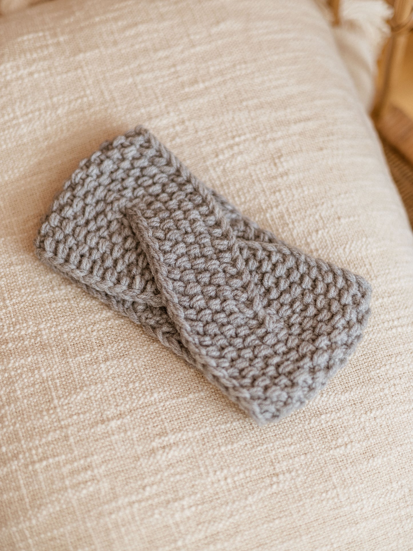 Knitted headband  / Light Grey