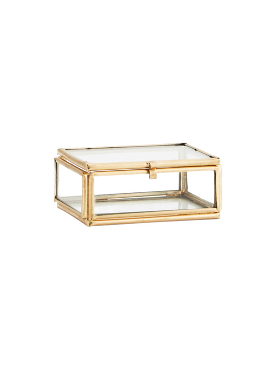 Small Glass box - golden