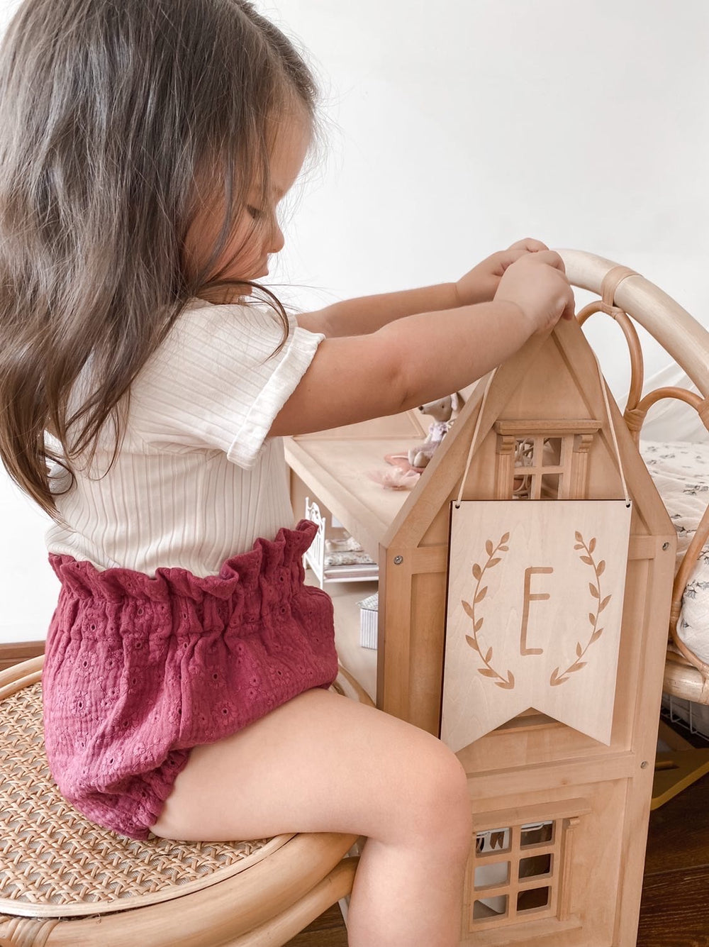 Sophie bloomers / embroidered raspberry