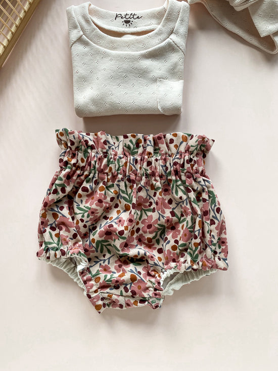 Load image into Gallery viewer, Baby bloomers / flora corduroy

