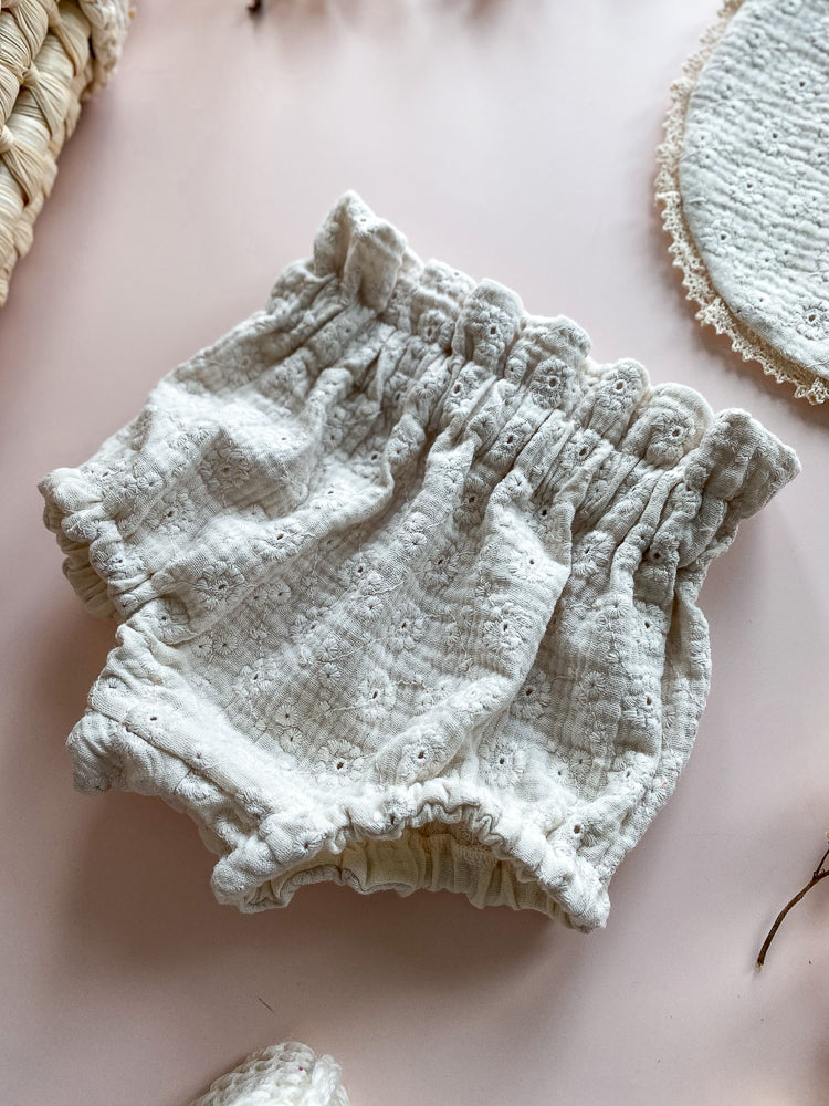 Sophie bloomers / embroidered ecru