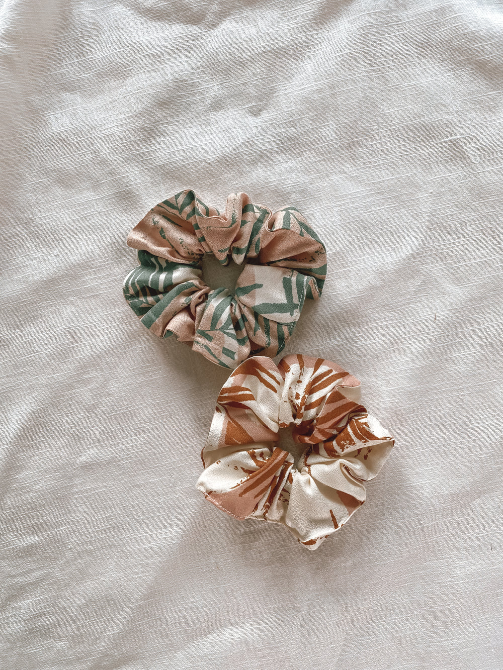 Wide viscose scrunchie