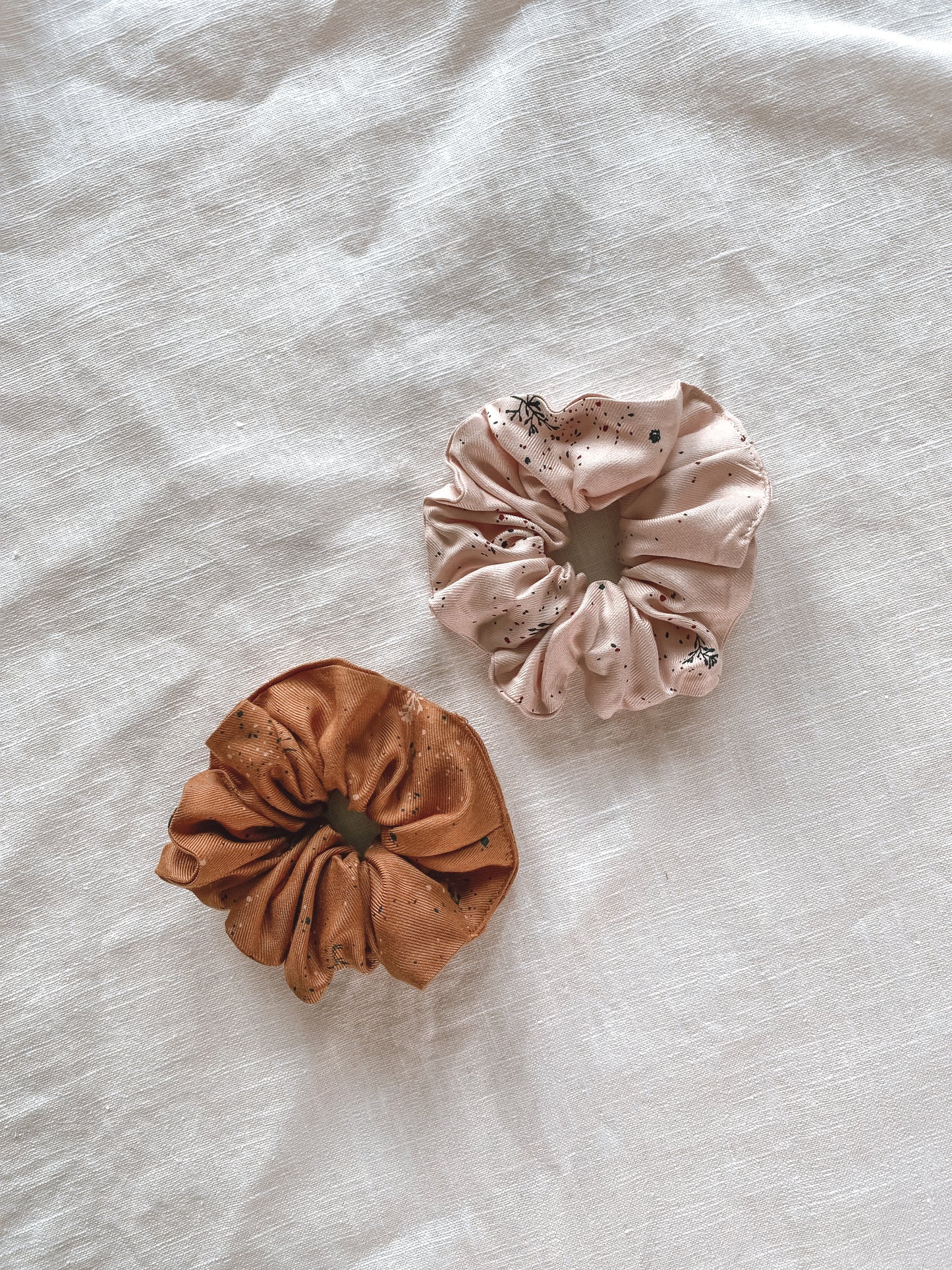 Wide viscose scrunchie