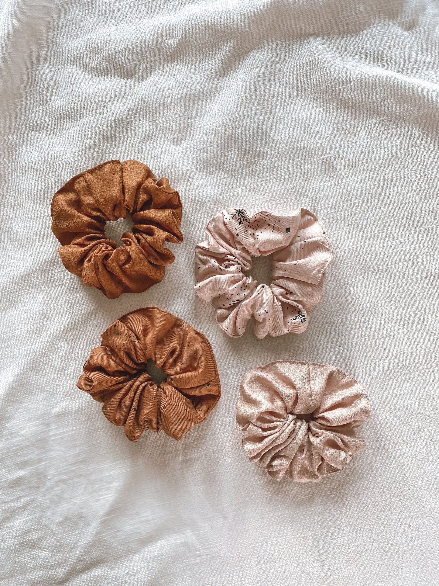 Wide viscose scrunchie