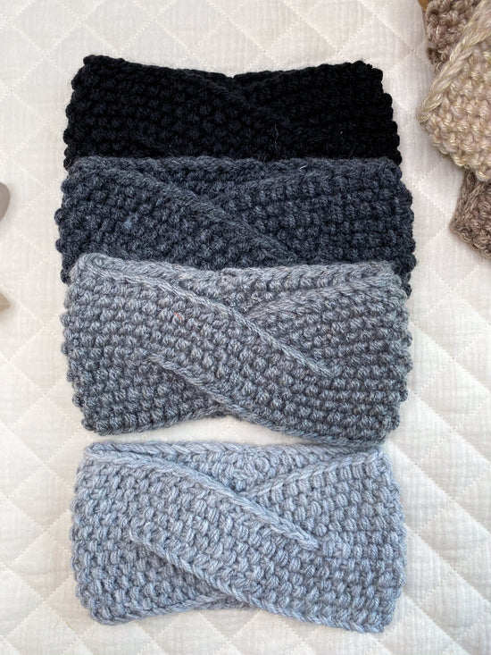 Knitted headband / Grey
