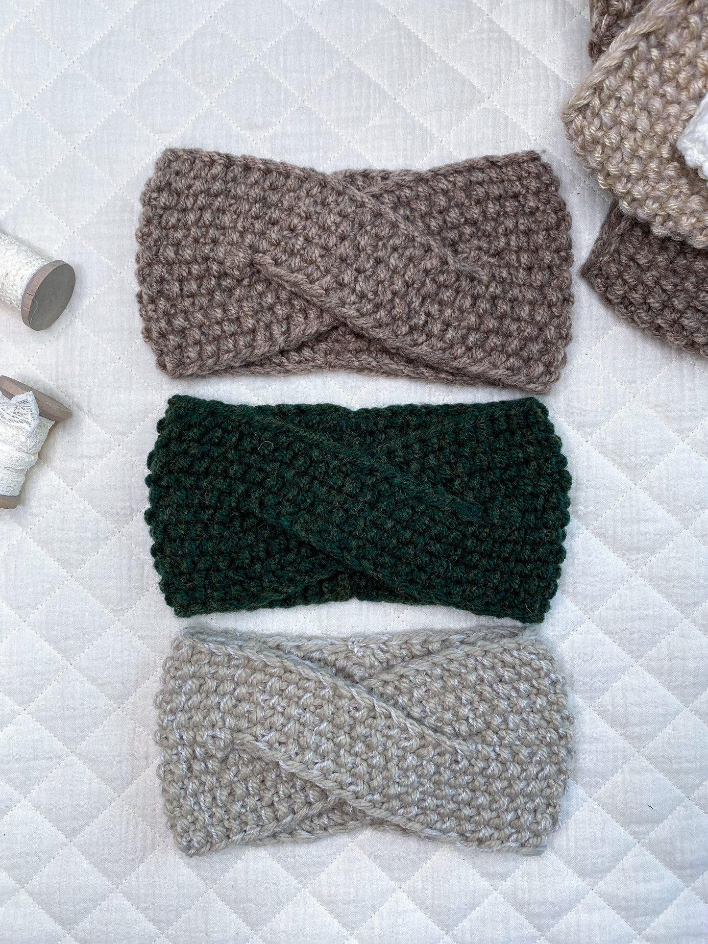 Knitted headband  / Forest