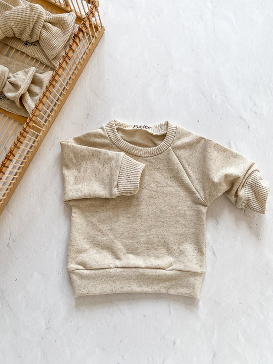 Load image into Gallery viewer, Baby sweater / linen french terry
