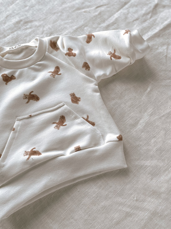 Baby cotton sweatshirt / teddybear