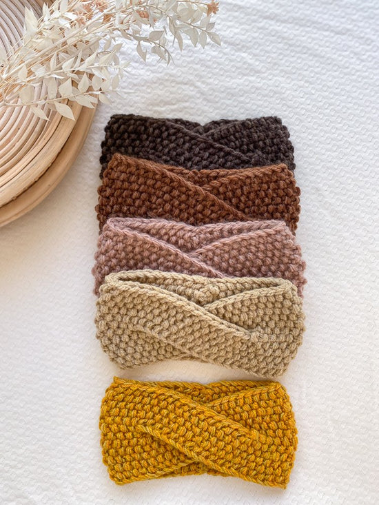 Knitted headband  / fall shades