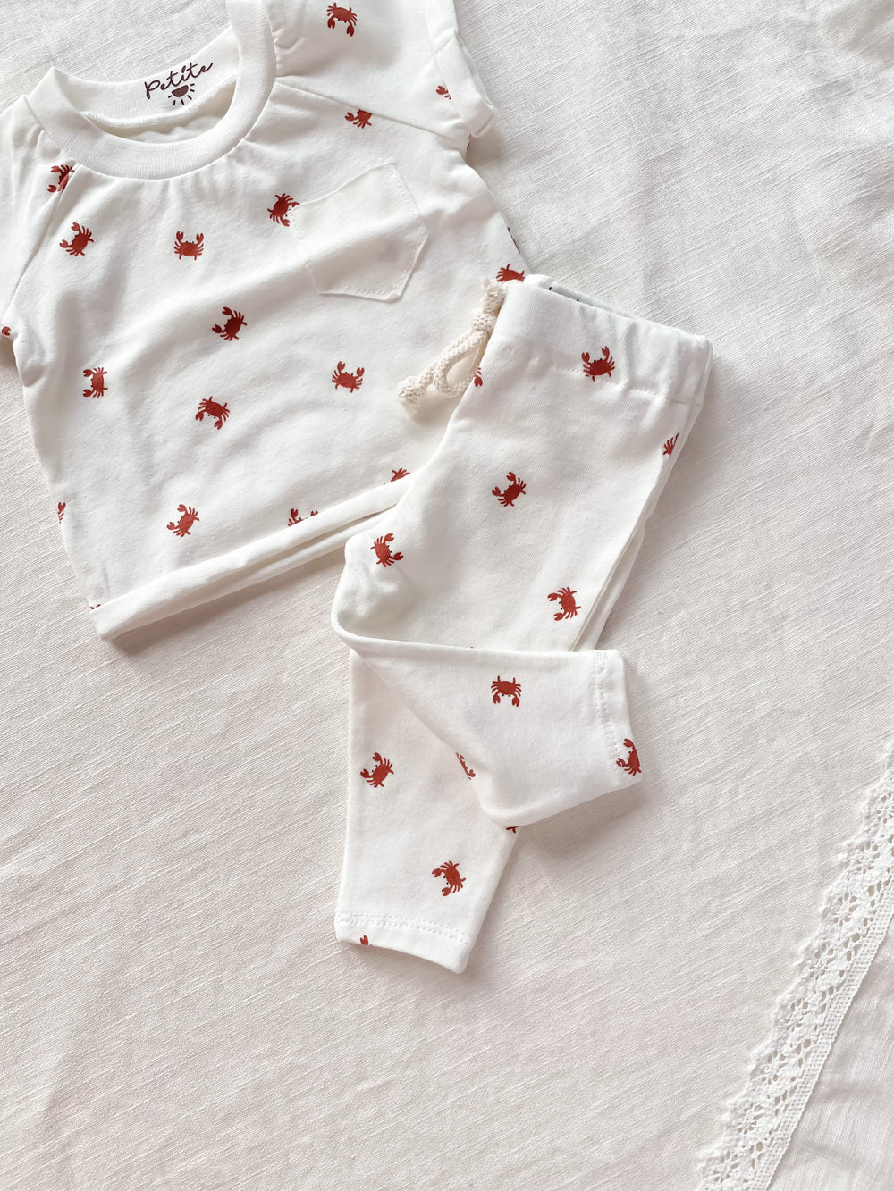 Baby leggings/ little crabs