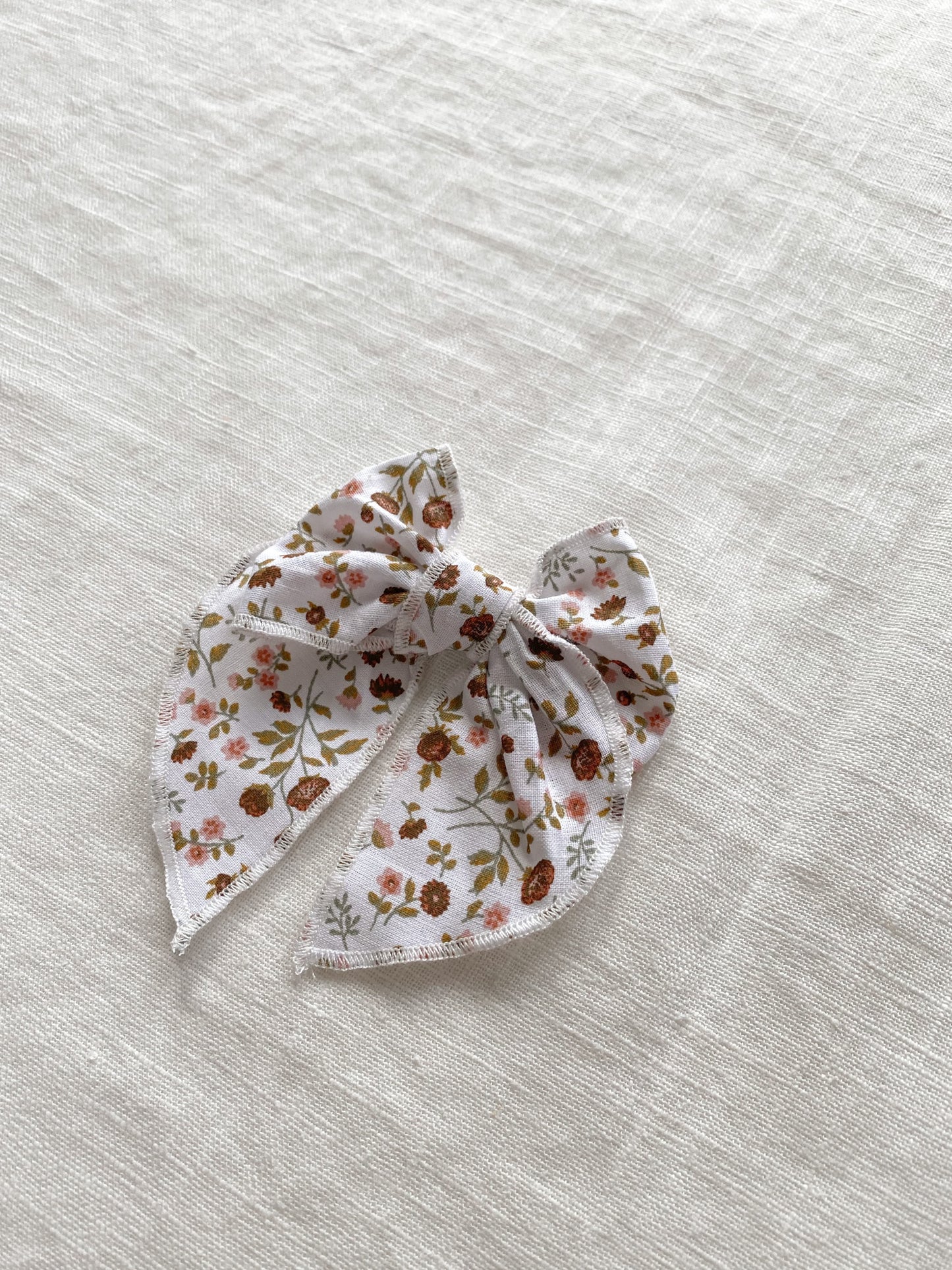 Bow hair clip / poplin vintage