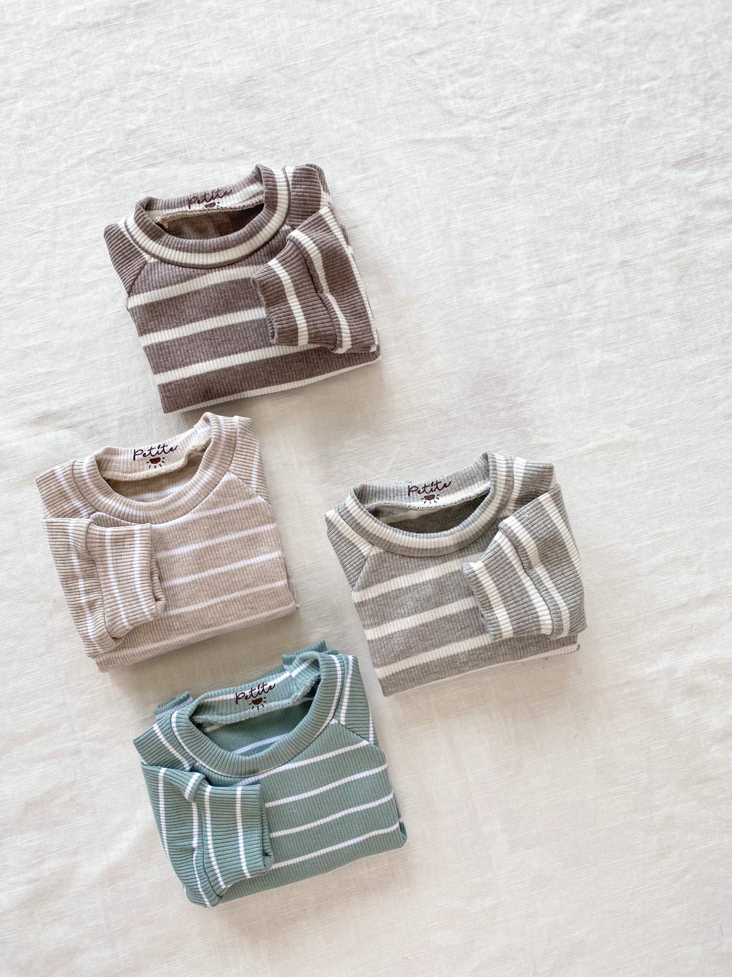 Baby cotton sweatshirt / stripes